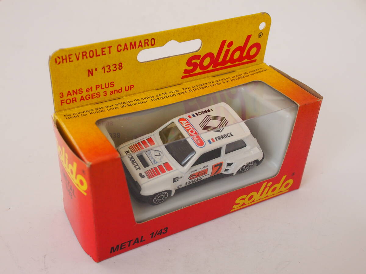 solido 1/43 23 Renault 5 turbo フランス製_画像1