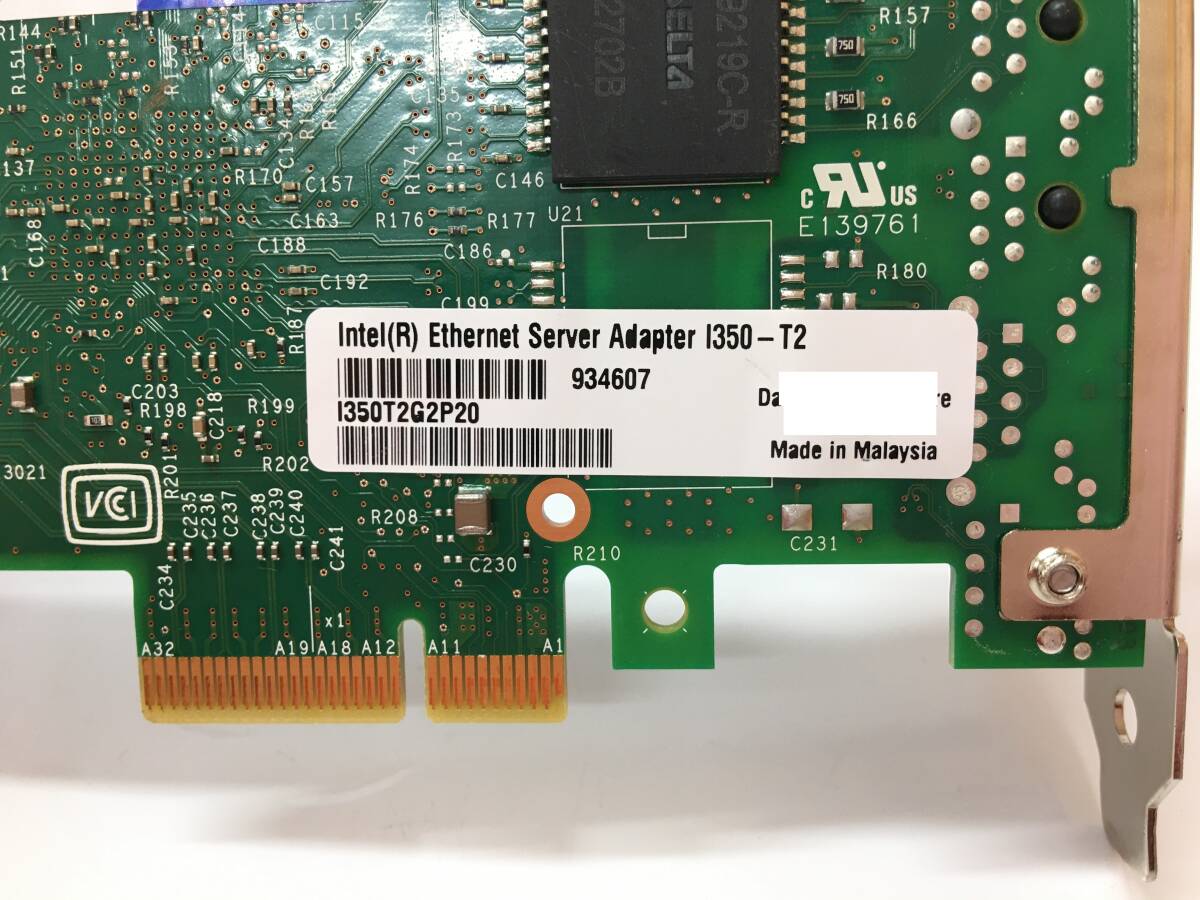 A20908)Intel(R) Ethernet Server Adapter I350-T2 NHI350AM4 ネットワークカード 中古動作品＊多数あり_画像5