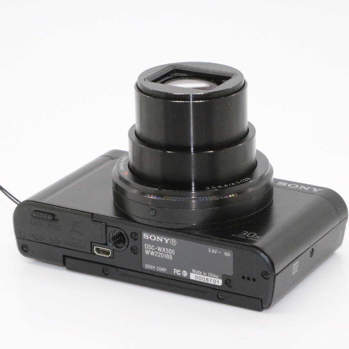 良品 ソニー コンパクトデジタルカメラ Cyber-shot DSC-WX500 ブラック 光学ズーム30倍(24-720mm) 180度可動式液晶モニター DSC-WX500 BC_画像4
