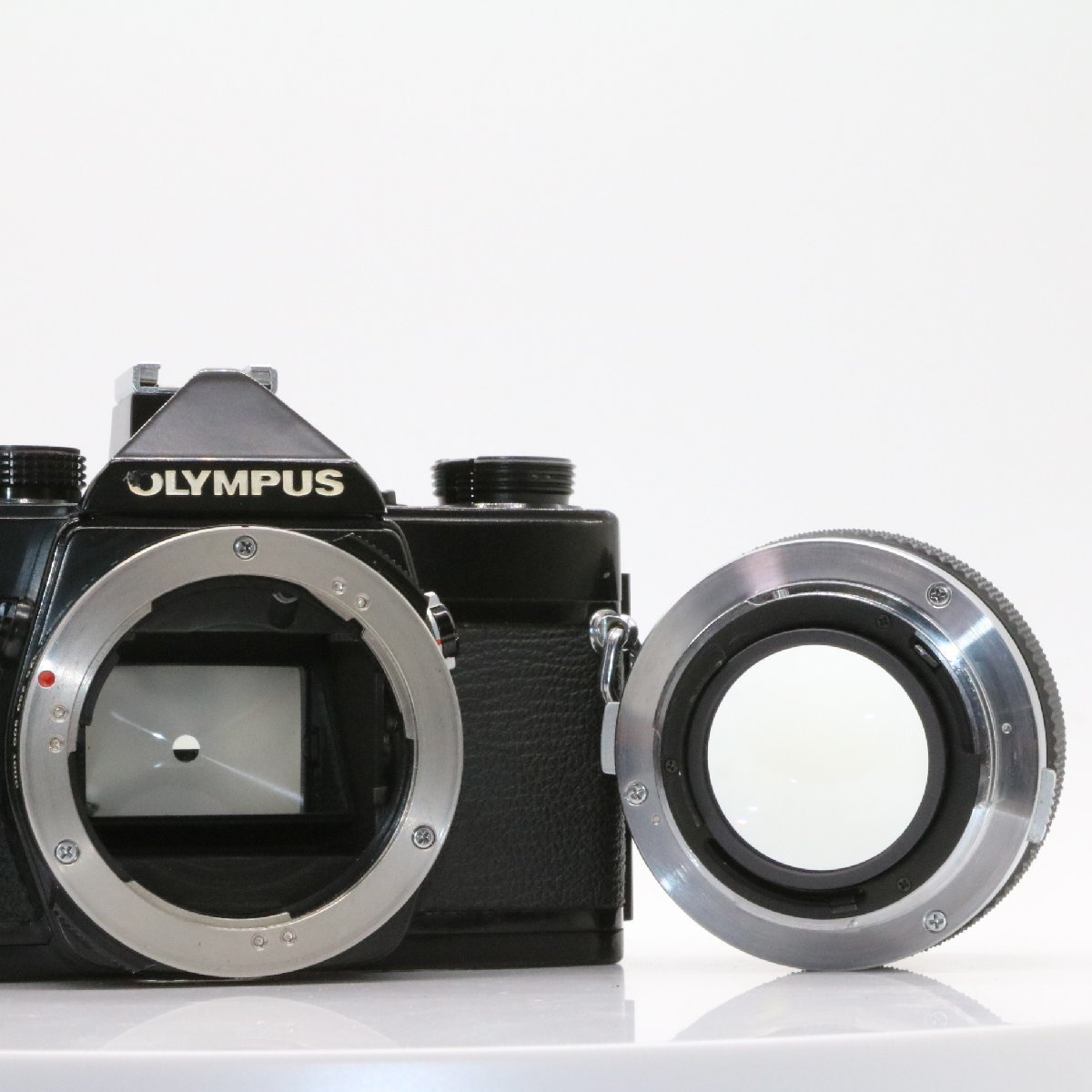 良品 OLYMPUS OM-1 ブラック 一眼レフイルムカメラ OM-SYSTEM G.ZUIKO AUTO-S 50mm f1.4 標準 単焦点 プライム マニュアル オールドレンズ_画像8
