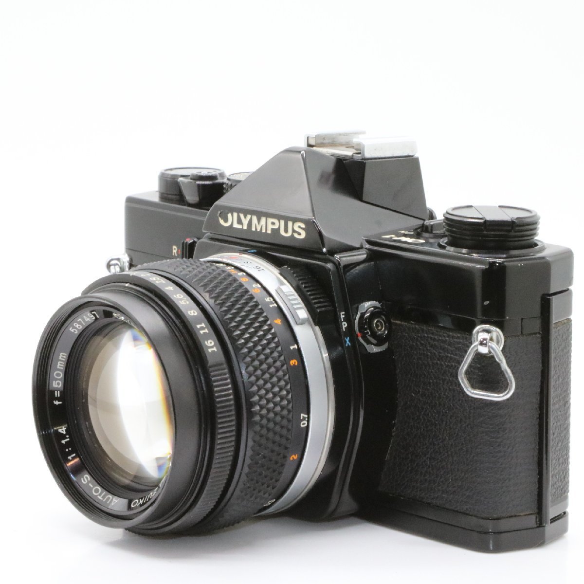 良品 OLYMPUS OM-1 ブラック 一眼レフイルムカメラ OM-SYSTEM G.ZUIKO AUTO-S 50mm f1.4 標準 単焦点 プライム マニュアル オールドレンズ_画像2