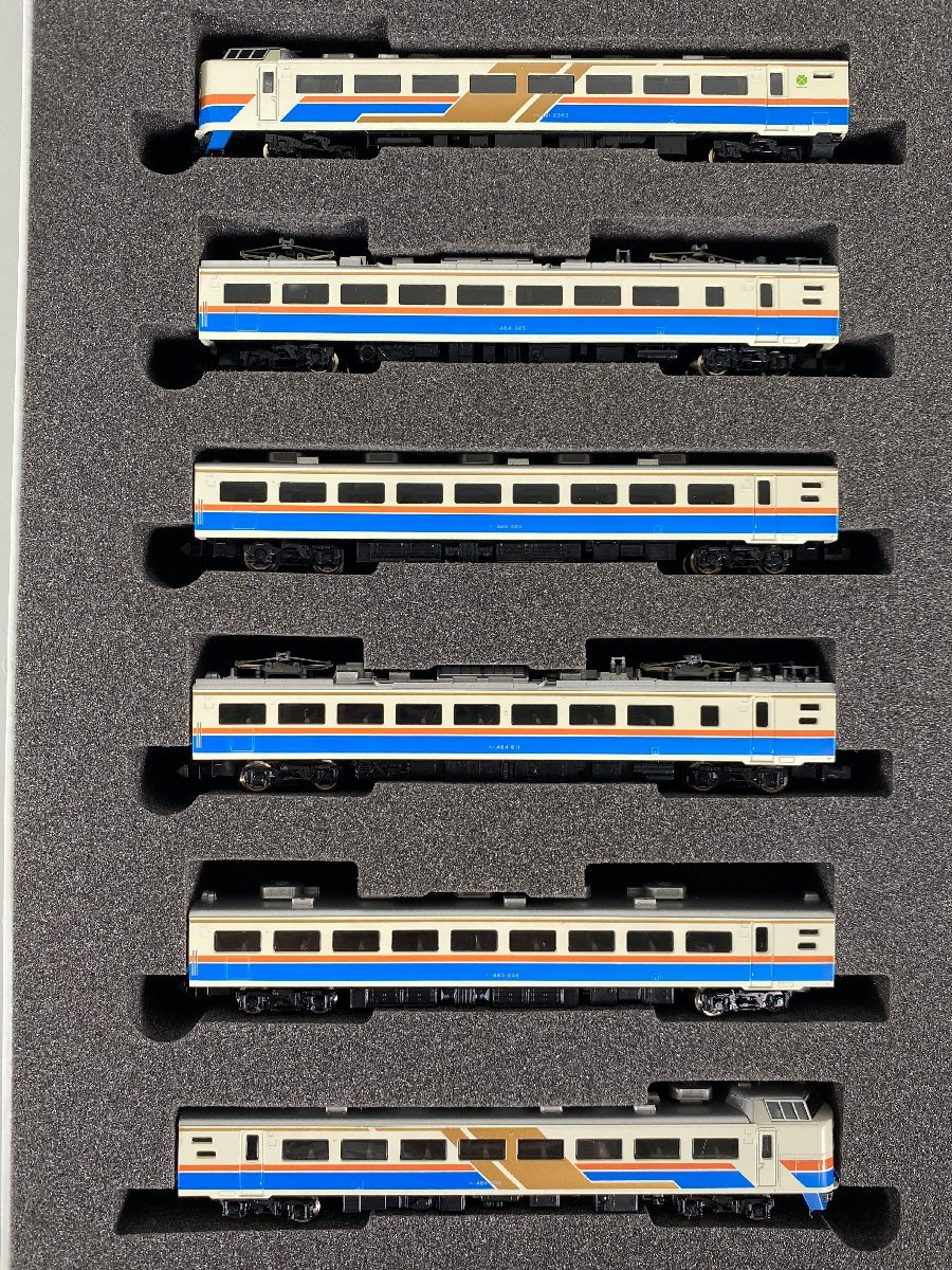 6-10＊Nゲージ TOMIX 92630 JR 485系特急電車 (かがやき・きらめきカラー) トミックス 鉄道模型(ajc)_画像3