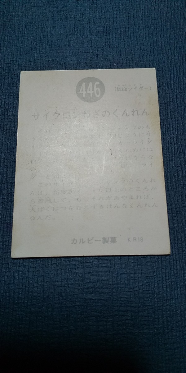 旧カルビー仮面ライダーカード 446番KR18 _画像4