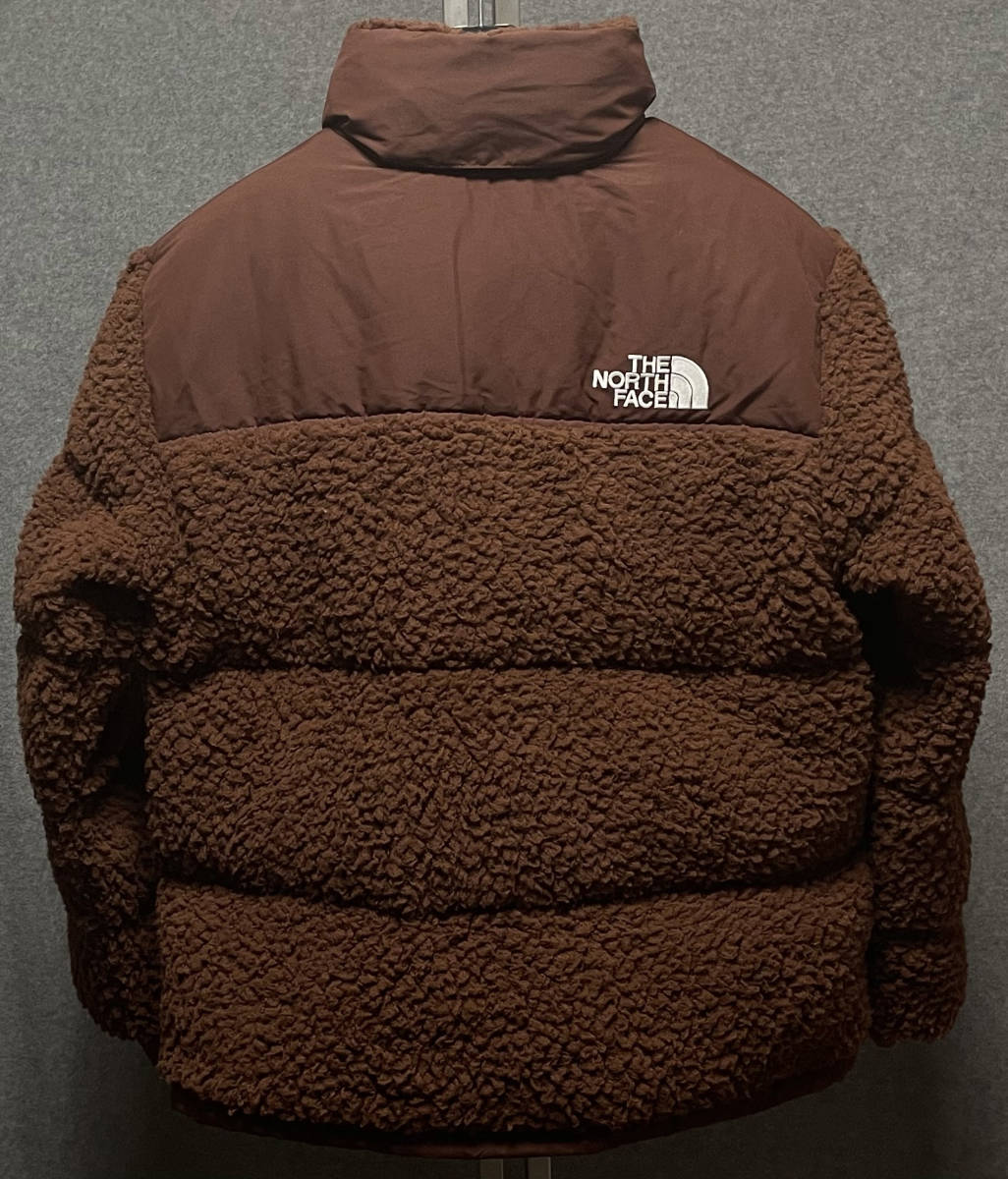 新品 USAモデル THE NORTHFACE　HP NUPTSE JKT ノースフェイス ハイパイルヌプシダウンジャケット　US-M　ブラウン 600FILL_画像3