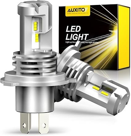 AUXITO H4 Hi/Lo LEDヘッドライト 車用 新基準車検対応 ZES LEDチップ搭載 3倍明るさUP ほぼ純正ハロゲ_画像1