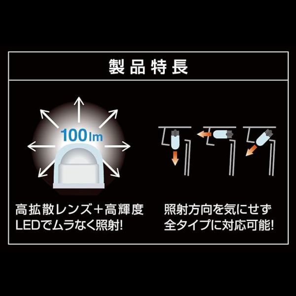 カーメイト(CARMATE) ライセンスランプ LED GIGA T10 5000K(上品な白色光) 100lm 車検対応 ハイブ_画像3