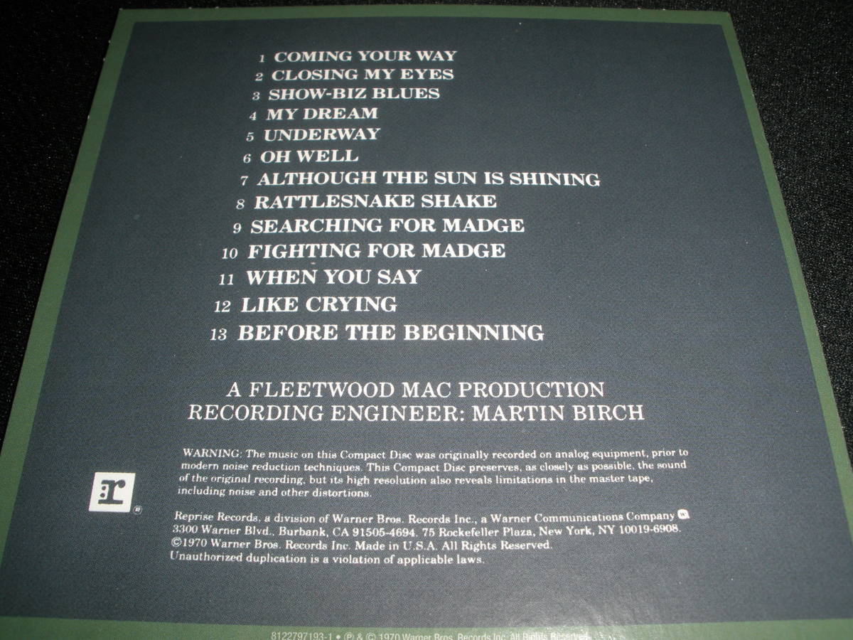 フリートウッド・マック ゼン・プレイ・オン ピーター グリーン カーワン スペンサー リマスター オリジナル 紙 Fleetwood MacTHEN PLAY ON_フリートウッド・マック ゼン・プレイ オン