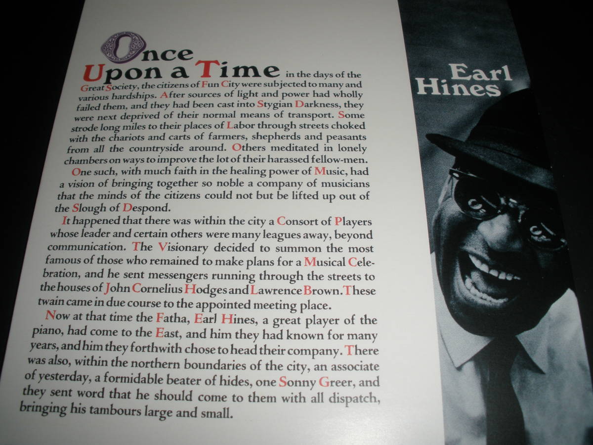 アール・ハインズ ワンス・アポン・ア・タイム エリントン・オーケストラ Earl Hines Once Upon A Time インパルス IMPULSE 紙 未使用美品_リマスターオリジナル紙ジャケCD