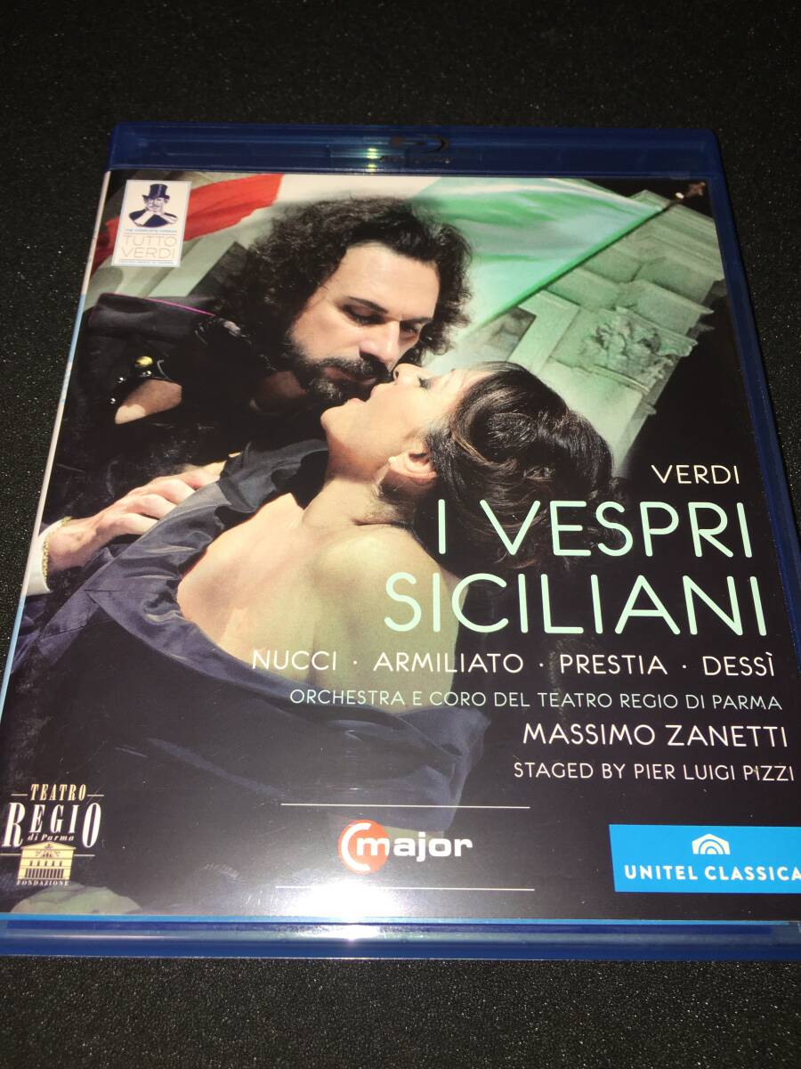 日本語字幕付 ブルーレイ ヴェルディ 歌劇 シチリア島の夕べの祈り ヌッチ デッシー ピッツィ パルマ・レッジョ 晩鐘 Verdi Sicilianiの画像1