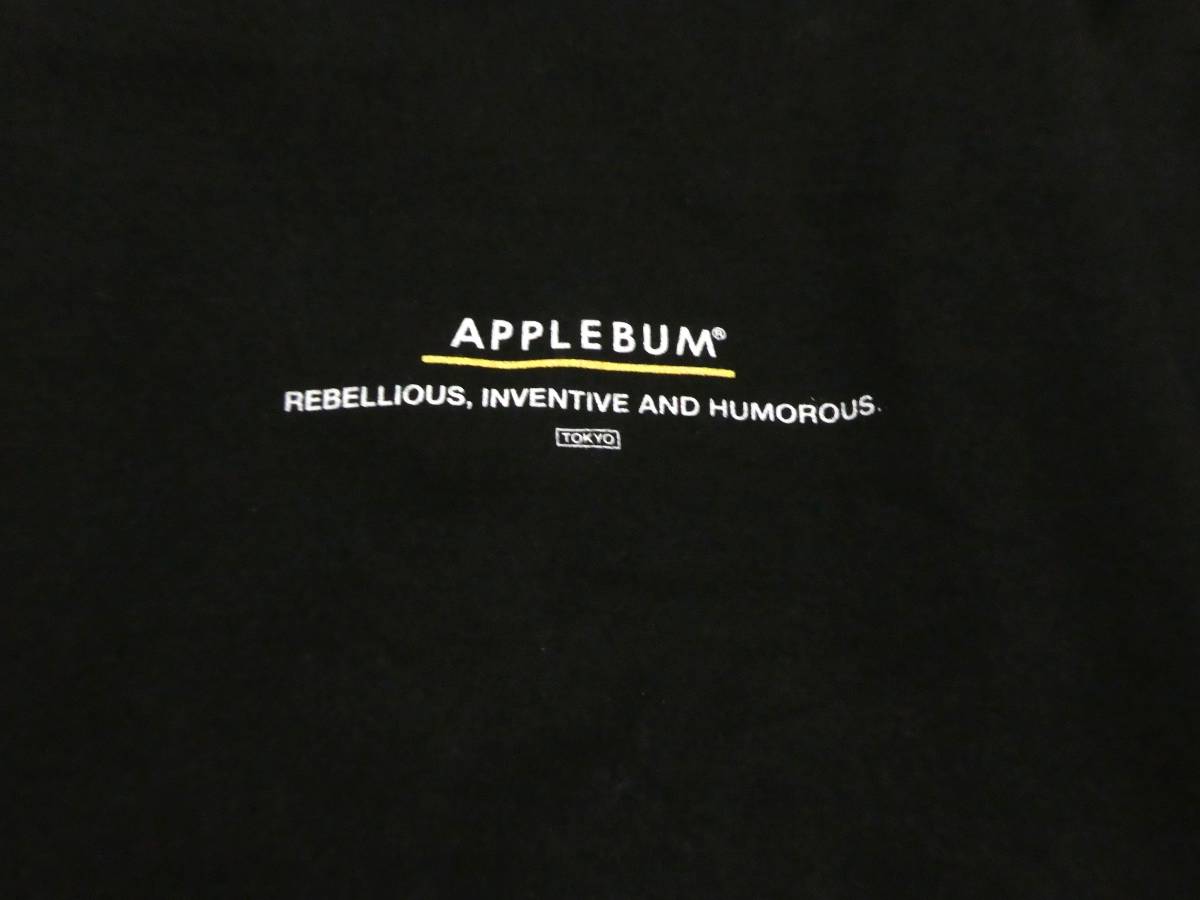 正規品 APPLEBUM アップルバム Doughboy L/S T-shirt 浮世絵風バックプリント 長袖Tシャツ カットソー L 黒 ブラックの画像4