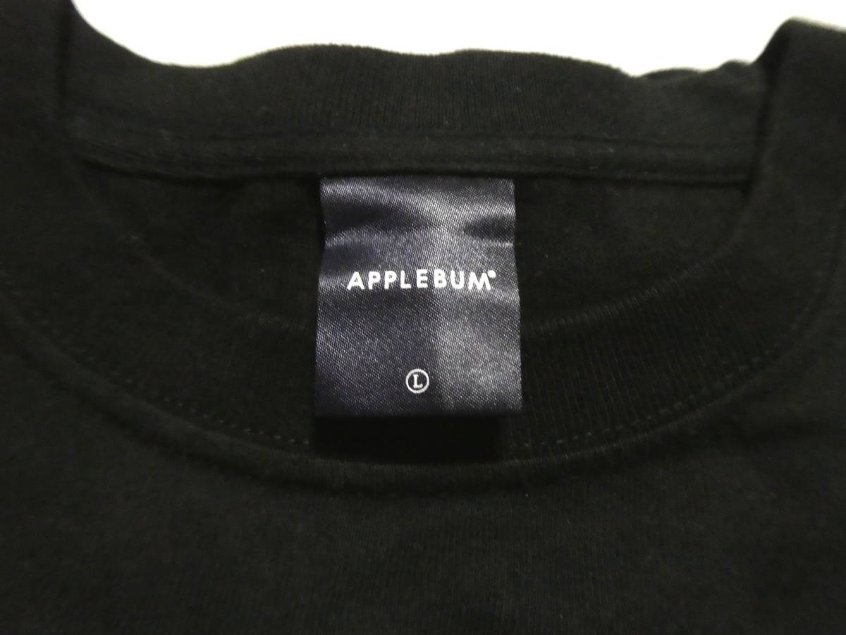 正規品 APPLEBUM アップルバム Doughboy L/S T-shirt 浮世絵風バックプリント 長袖Tシャツ カットソー L 黒 ブラックの画像9