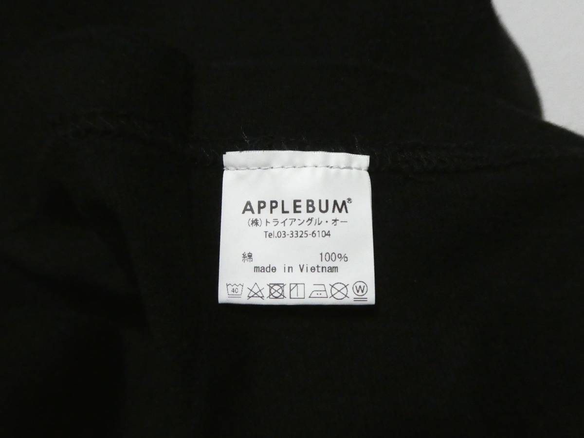 正規品 APPLEBUM アップルバム Doughboy L/S T-shirt 浮世絵風バックプリント 長袖Tシャツ カットソー L 黒 ブラックの画像10
