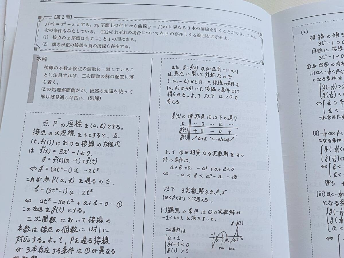 鉄緑会 伊藤先生 新高2数学内部B 春期 講義冊子 フルセット 東大