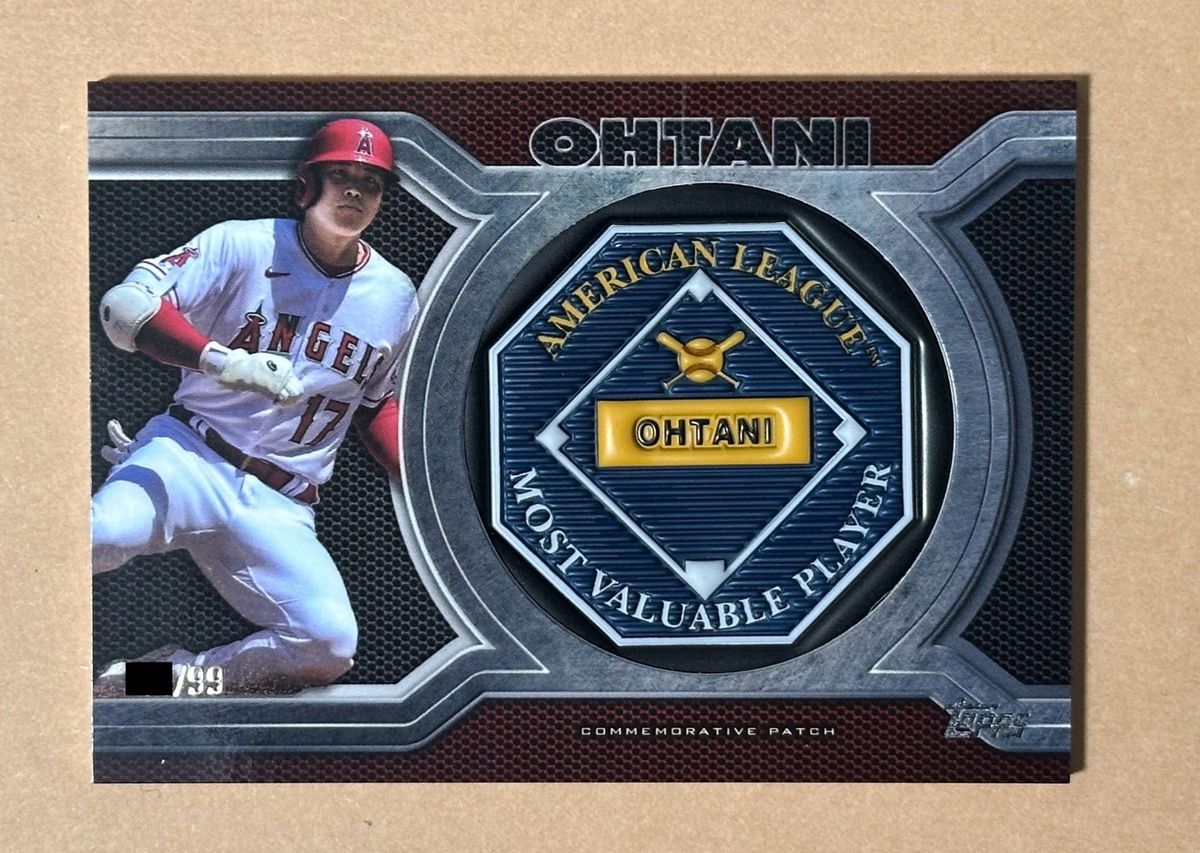 【送料込】 Topps 大谷翔平 2022 パッチ カード 99枚限定 MVP レリック シリアル