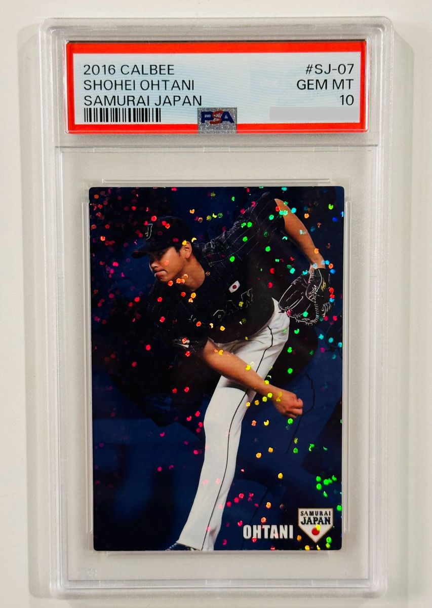 【送料込】 2016 プロ野球チップス 大谷 翔平 カルビー OHTANI 日ハム 侍ジャパン SJ-07 PSA10 鑑定済 