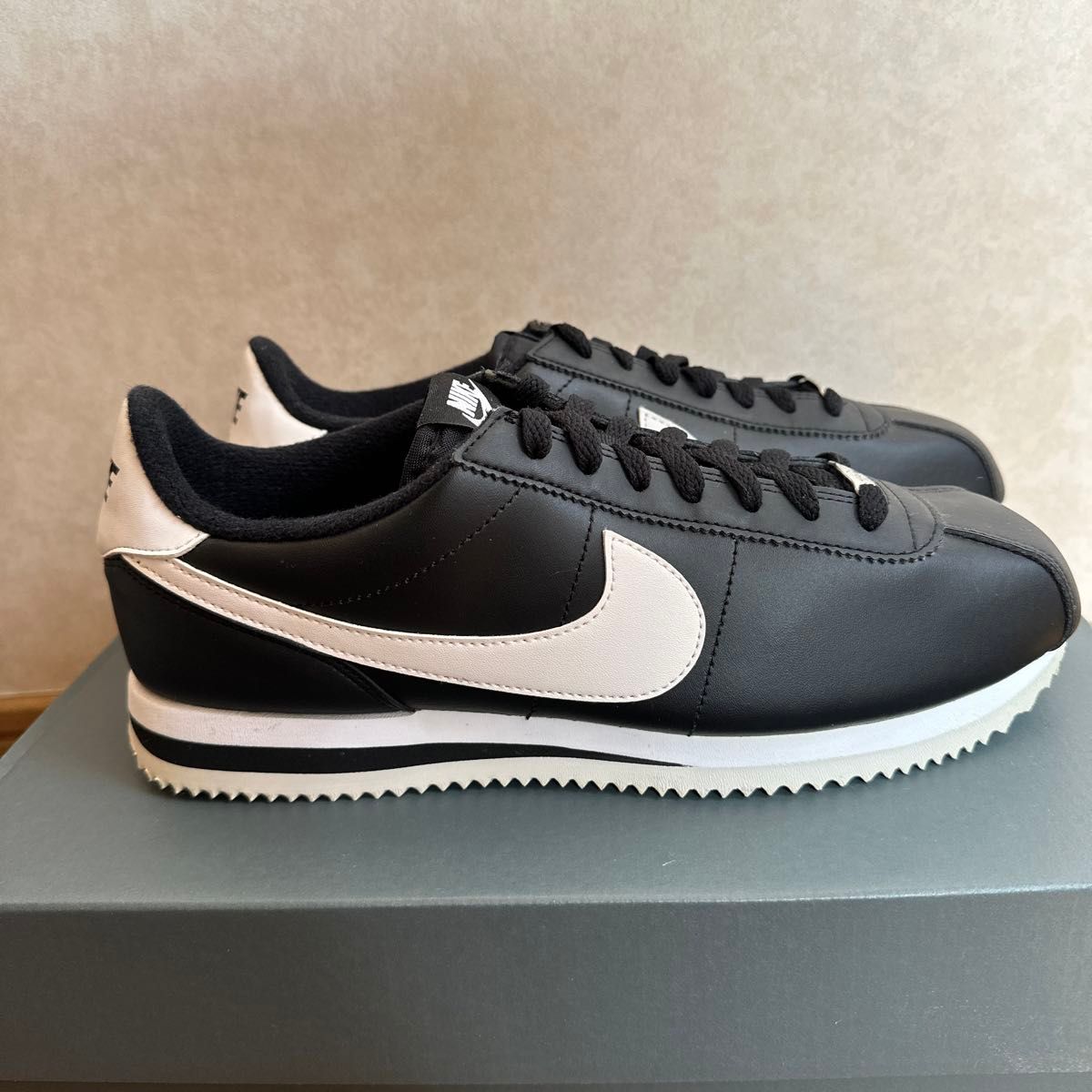 早い者勝ち NIKE(ナイキ) Cortez(コルテッツ) black(黒) レザー 早い者勝ち NIKE(ナイキ) Cortez(コルテッツ) black(黒) レザー