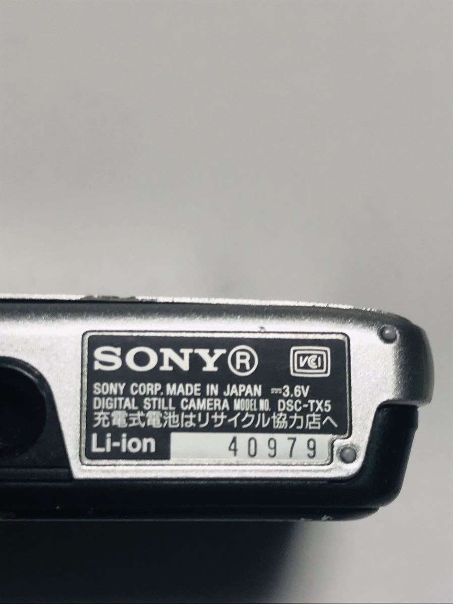 SONY ソニー DSC-TX5 コンパクトデジタルカメラ OPTICAL 4X 10.2MEGAPIXELS 動作確認済み 日本製品 固定送料価格 2000 _画像9