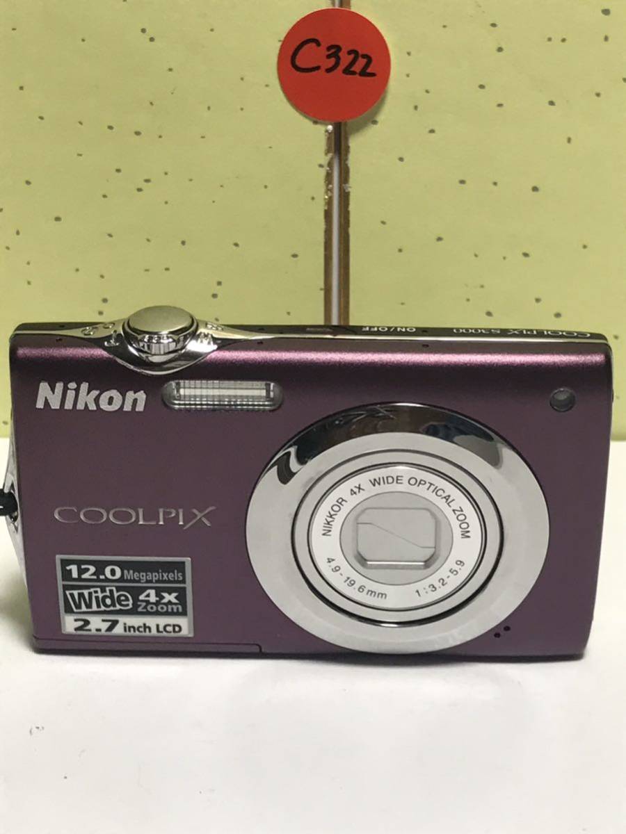 Nikon ニコン COOLPIX S3000 コンパクトデジタルカメラ 4xWIDE OPTICAL ZOOM VR 12.0 MEGA PIXELS 動作確認済み 固定送料価格 2000_画像4