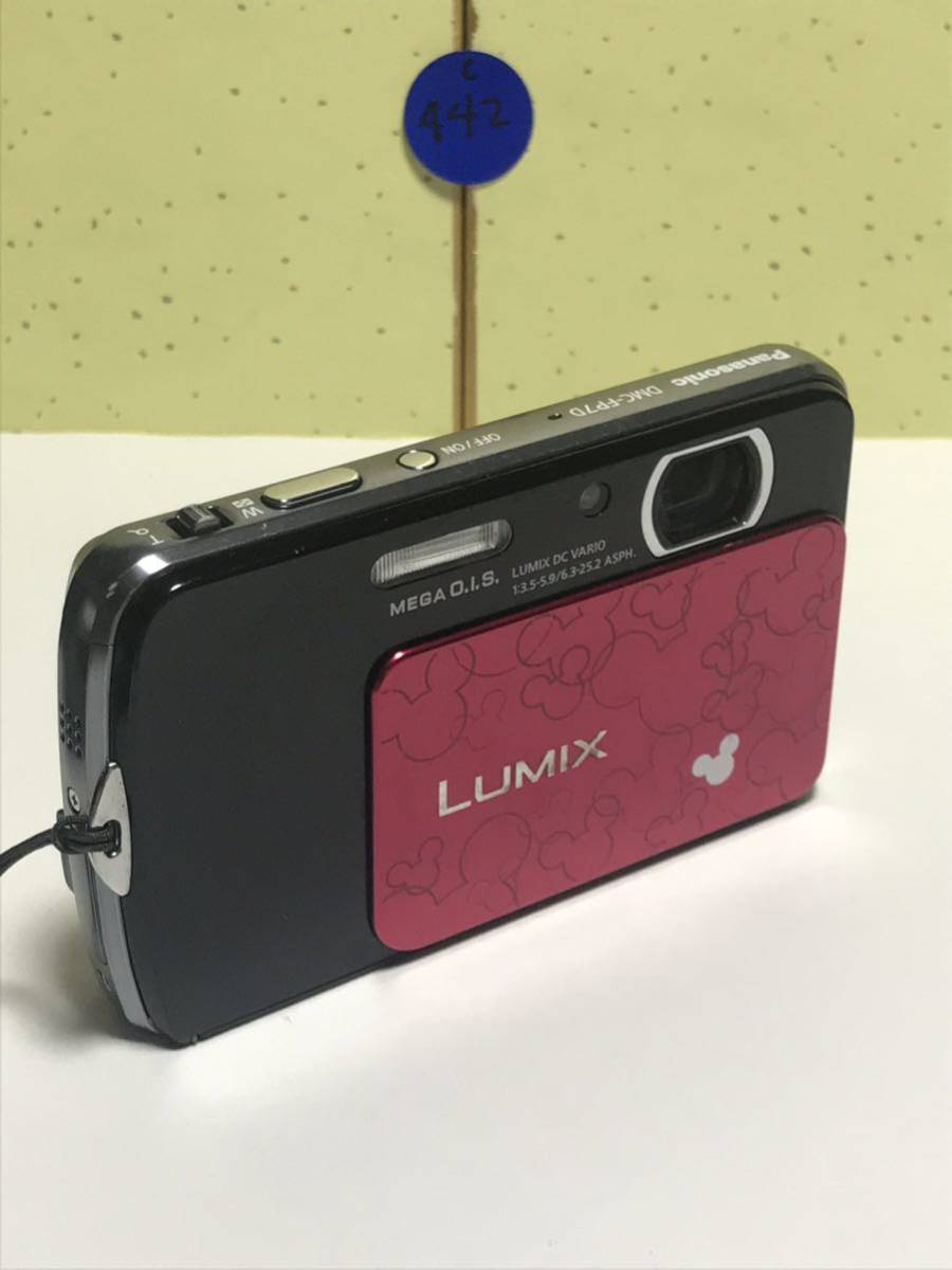 Panasonic パナソニック DISNEY LUMIX DMC-FP7D コンパクトデジタルカメラ MEGA O.I.S 動作確認済み_画像3