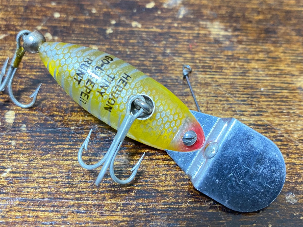 50's HEDDON TinyRunt / DeepTinyRunt / MidgitDigit XRY３本セット!! オールド!! オール金目!! 50年代/オールドヘドン オールドタックル_画像7