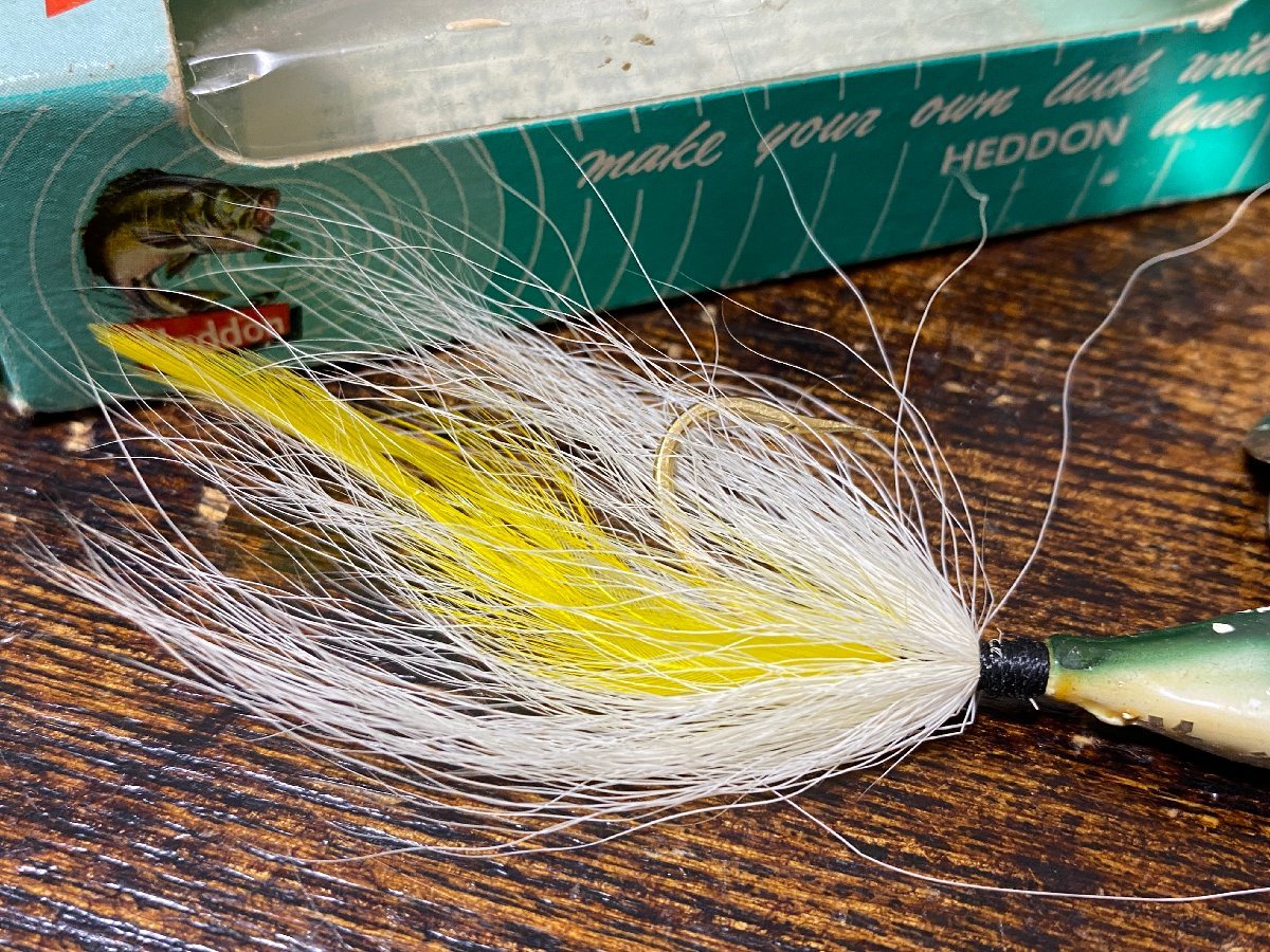 60's HEDDON TWIN-PAL オールド!! 希少ルアー!! 珍品へドン!! BOX付き!! メタルルアー!! /オールドヘドン オールドタックル スピナーベイト_画像3