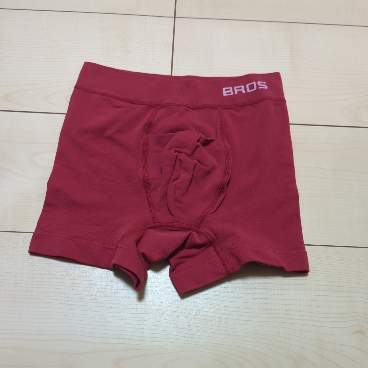 (2枚セット) BROS ボクサーパンツ レッド ネイビー S-LL フリーサイズ Pantsholic ブロス ワコール Wacoal 前開き　※タグ無し_画像5