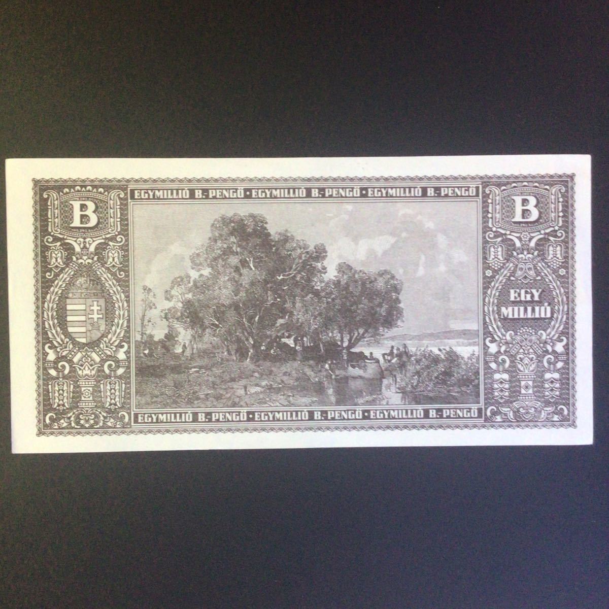 World Paper Money HUNGARY 1000000 B-Pengo【1946】_画像2