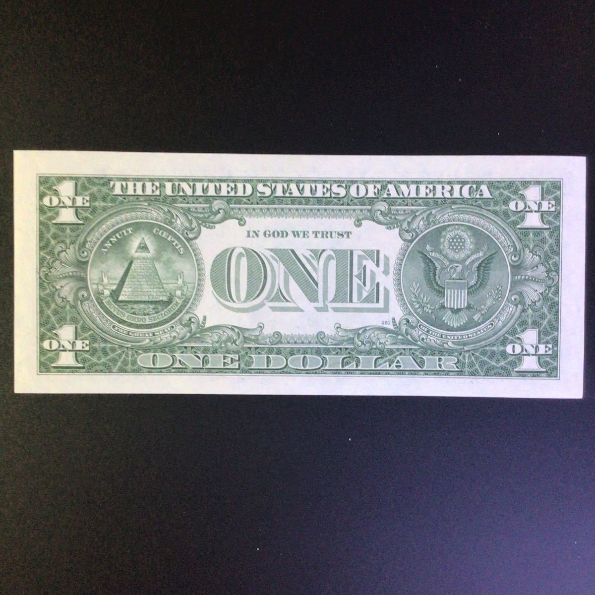 World Paper Money UNITED STATES OF AMERICA 1 Dollar《George Washington》【1985】『SERIES OF 1985』〔San Francisco〕._画像2