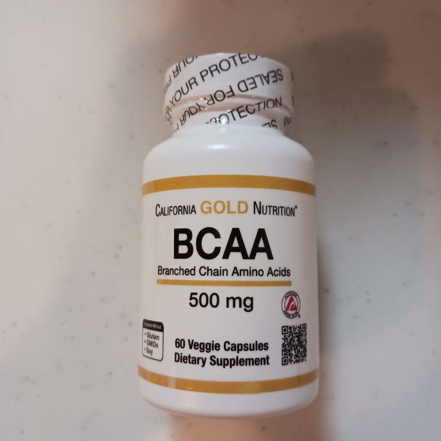 【３個セット】カリフォルニアゴールドニュートリション　BCAA　AjiPure（アジピュア）分岐鎖アミノ酸　500mg　60粒　