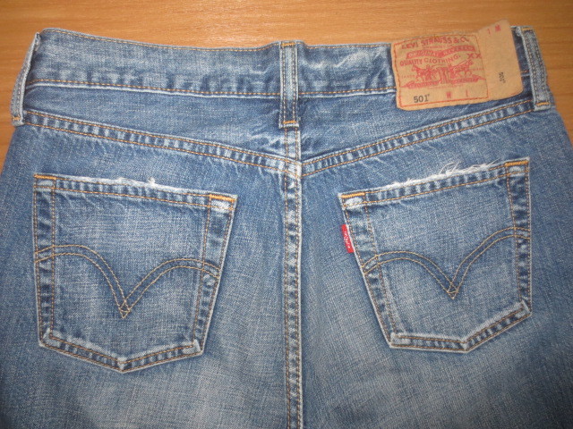 古着　リーバイス　W501　ボタンフライ　W30L31　Levis　W501-0120　ヒゲ　ユーズド加工　デニム　ジーンズ_画像7