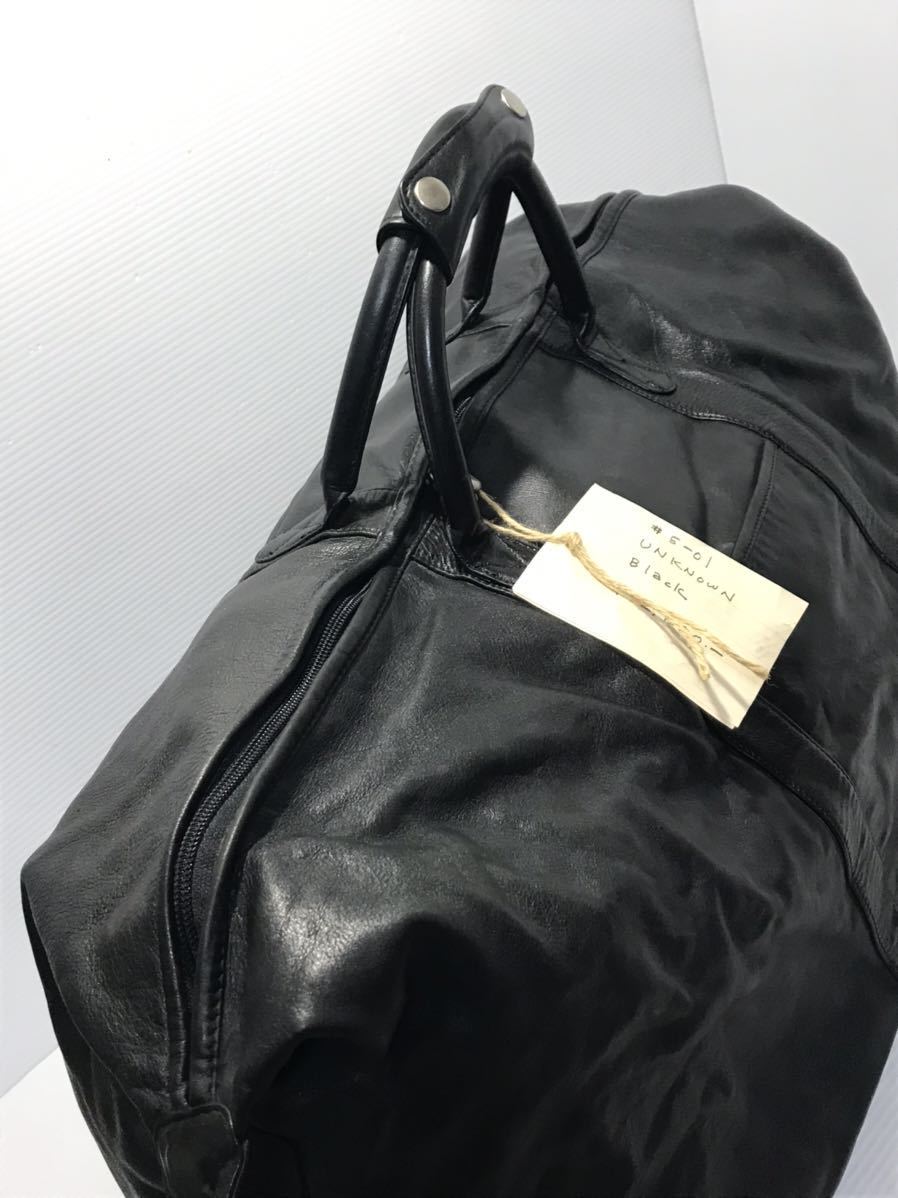  unused unknown Boston bag original leather black high capacity leather 2way regular price 42000 jpy 