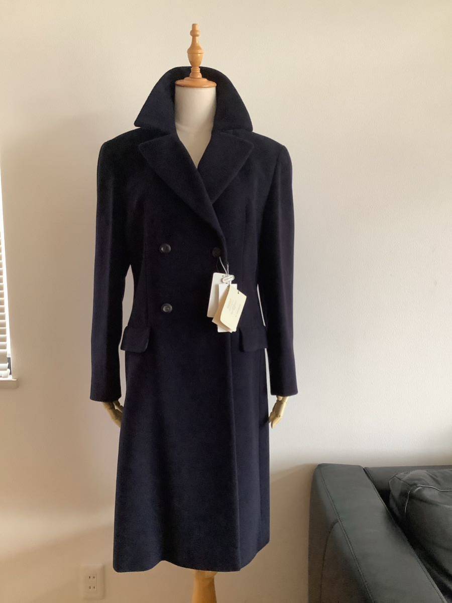 [MANI /GIORGIO ARMANI]joru geo * Armani Italy made wool long coat navy navy blue 42 size regular price 194000 jpy + tax 