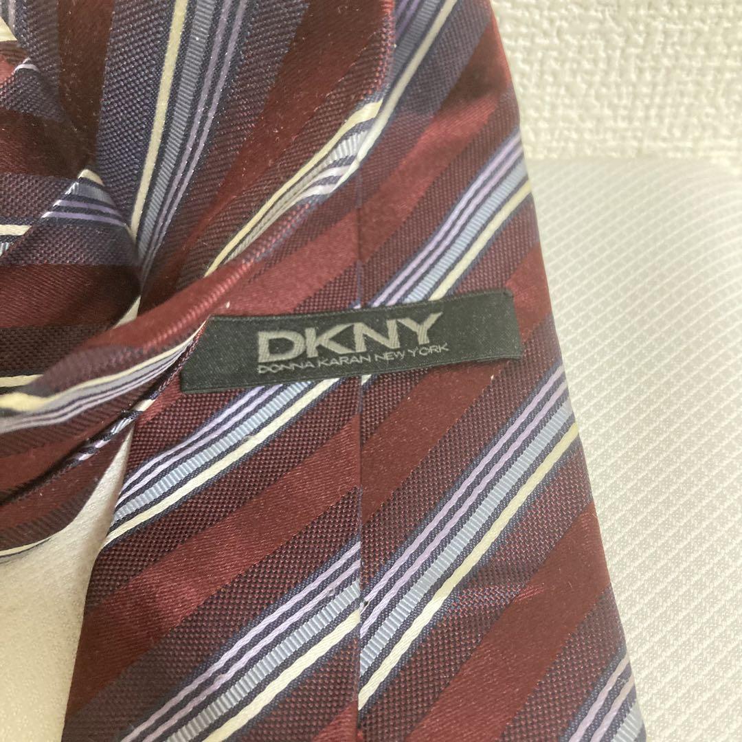 ネクタイ　DKNY　ダナキャラン　ニューヨーク　メンズ　ビジネス　パープル_画像6