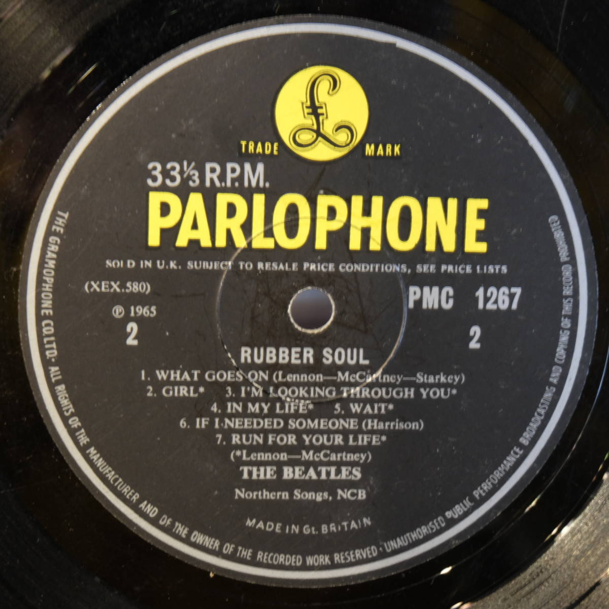 Parlophone【 PMC1267 : Rubber Soul 】-4 / The Beatles_画像3