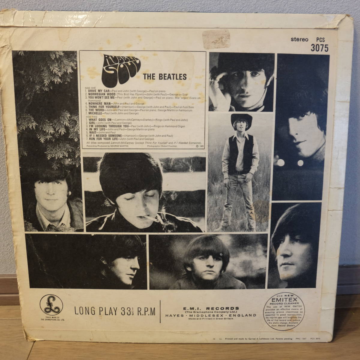 Parlophone【 PMC1267 : Rubber Soul 】-4 / The Beatles_画像2