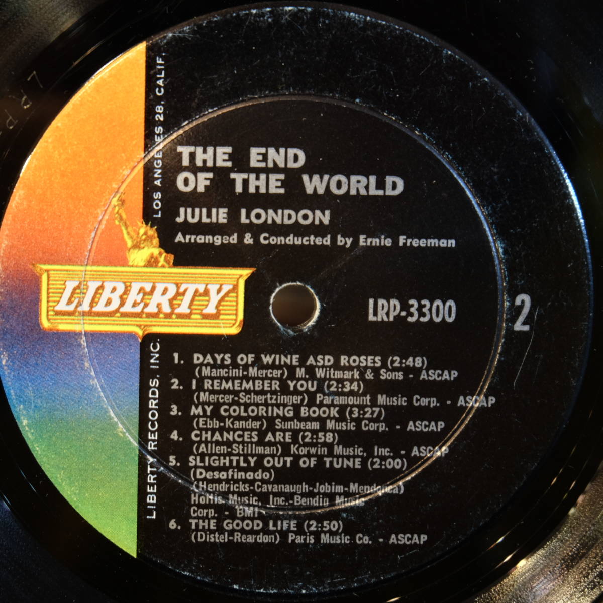 Liberty【 LRP-3300 : The End Of The World 】DG / Julie London_画像3