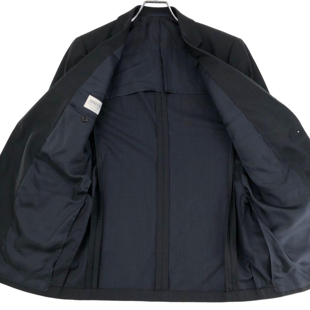 美品 ARMANI COLLEZIONI アルマーニコレツォーニ セットアップ スーツ テーラードジャケット スラックス パンツ 背抜き 46サイズ Mサイズ_画像3
