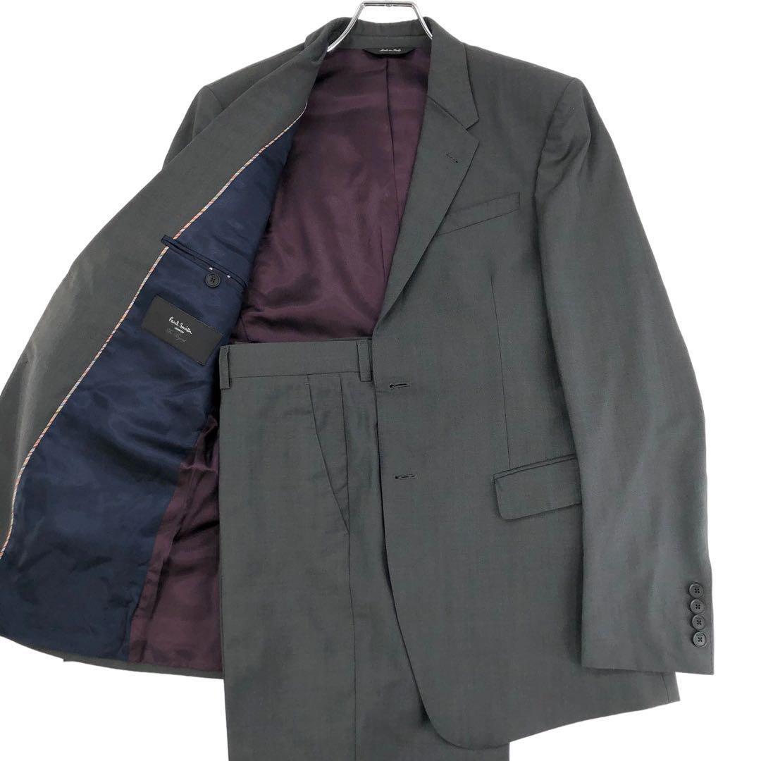 美品 Paul Smith ポールスミス セットアップ スーツ テーラードジャケット スラックス パンツ 38サイズ Mサイズ 裾ダブルの画像1