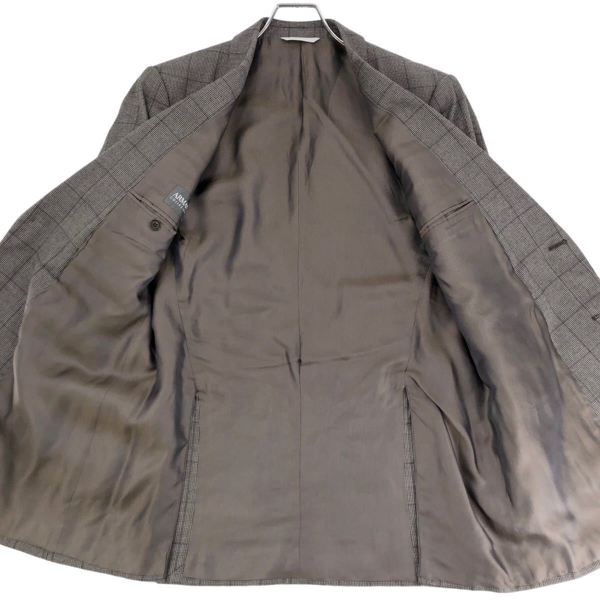  прекрасный товар Armani koretso-niARMANI COLLEZIONI костюм выставить tailored jacket брюки слаксы общий обратная сторона проверка кашемир .