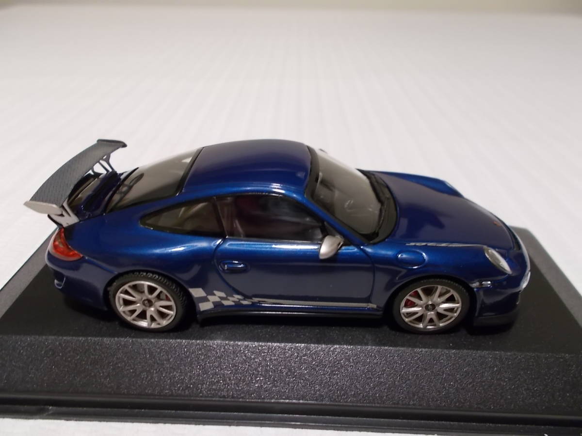 ミニチャンプス 1/43 ポルシェ 911 GT3 RS 2010 ブルーメタリック　Porsche 911 GT3 RS (997 Ⅱ) 2010 Blue metallic　PMA_画像7