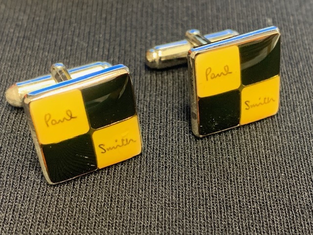 ※56321 Paul Smith カフス タイピン セット ロゴ メンズ アクセサリー 箱付きの画像3