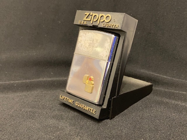 ※56421 Zippo オイルライター ZIPPOエンブレム 1991年8月製 ジッポ 喫煙具 着火具 個人保管品_画像1