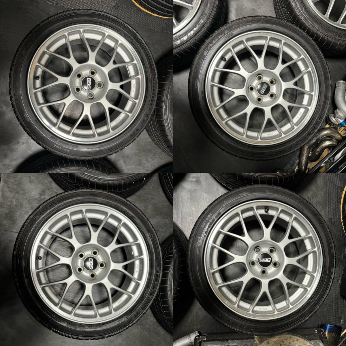 スバル 純正オプション BBS FORGED 17インチ 7J＋55 PCD100 5穴 ハブ径56ミリ MADE IN JAPAN 215/45R17 インプレッサ レガシィ等_画像2