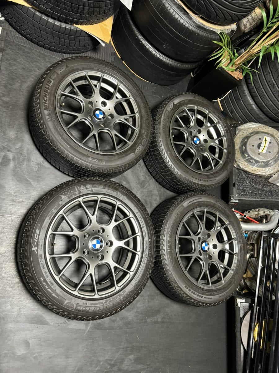 BMW E90 E91 3シリーズ E87 1シリーズ用 2012年製 MICHELIN X-ICE）ハイグロスメッシュ MOTEC NUR 16インチ 7J＋34 PCD120 5穴 205/55R16_画像1