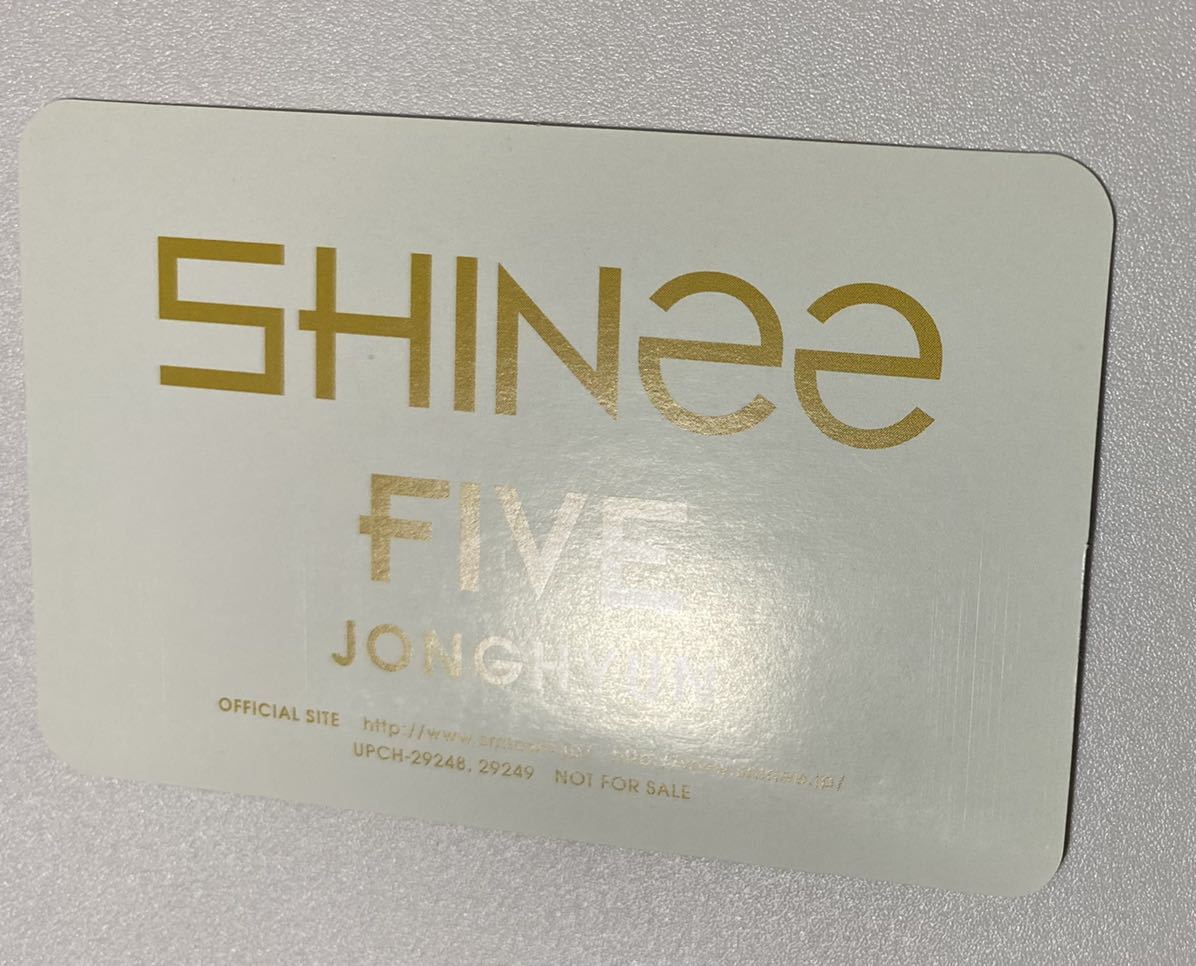 SHINee ジョンヒョン FIVE トレカ JONGHYUN Photocard_画像7
