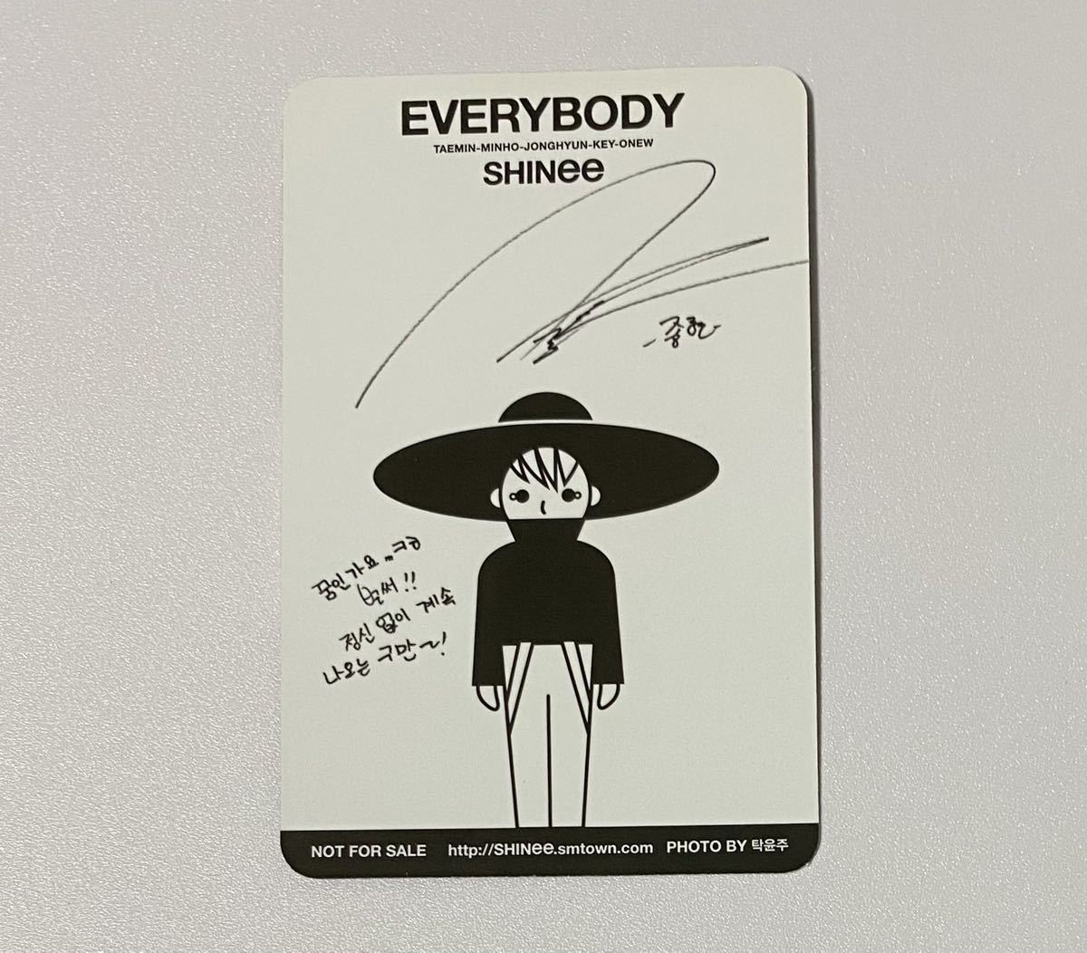 SHINee ジョンヒョン EVERYBODY トレカ JONGHYUN Photocard_画像3