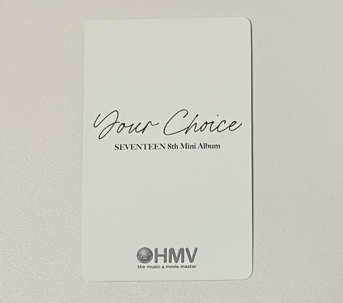 SEVENTEEN ドギョム Your Choice HMV 特典 トレカ DK Photocard_画像2