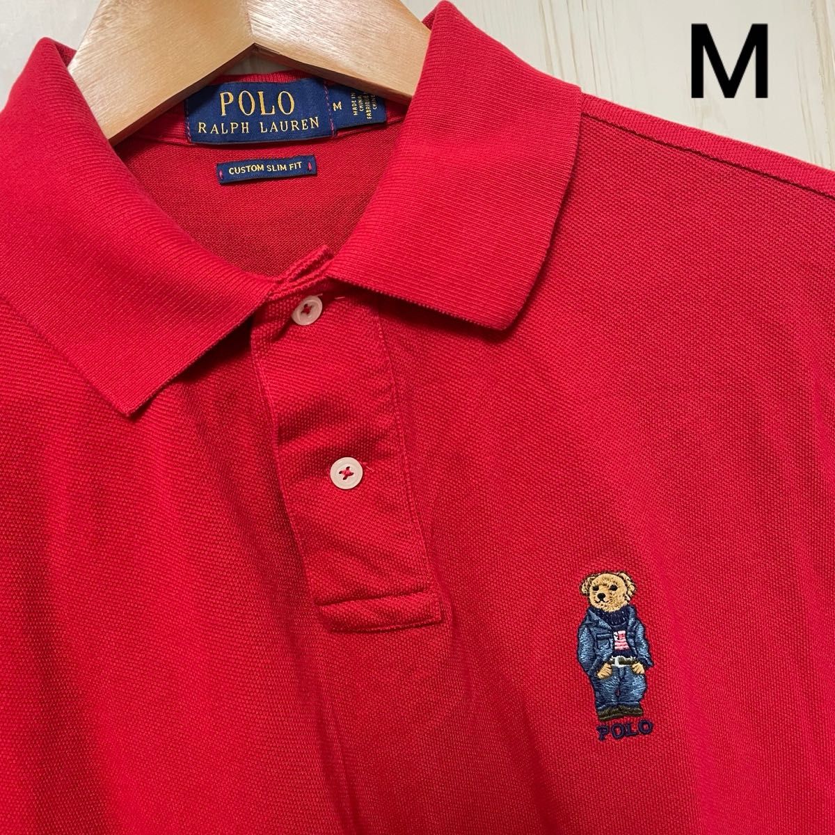 ポロラルフローレン ポロベア 半袖ポロシャツ レッド 刺繍 POLO RALPH LAUREN