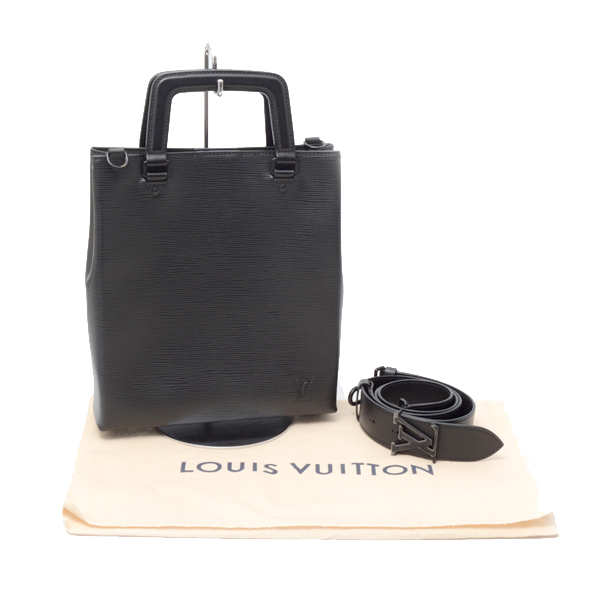 ルイヴィトン バッグ メンズ エピ サックプラ・フォールド トートバッグ ブラック M58497 Louis Vuitton 中古_画像9
