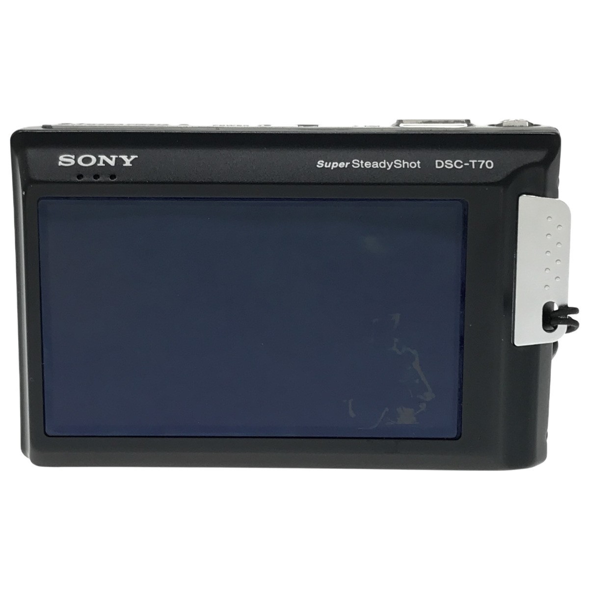 【動作品 2点まとめ】SONY Cyber-shot DSC-T70 Black タッチ液晶 バッテリーチャージャー + DSC-W270 MEMORY STICK 元箱付 デジカメ C3916の画像3